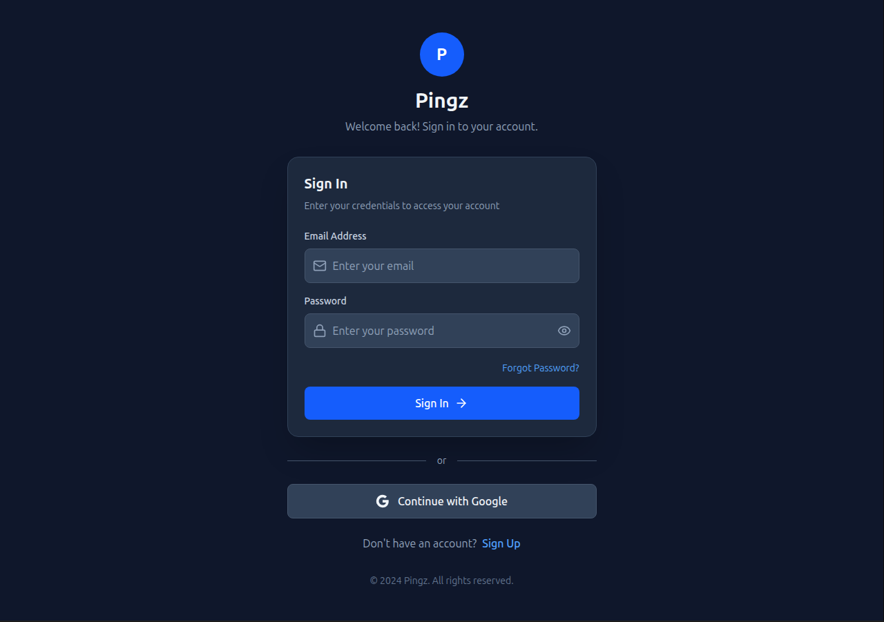 pingz chatapp